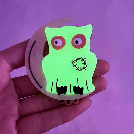 Women's Owl Brooch Pin Acrylic Animal Design Lightweight Fashion Accessory 1