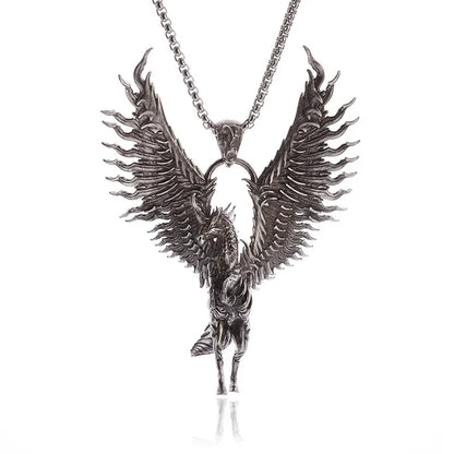 Unisex Retro Cartoon Character Necklace Silver Alloy 17
