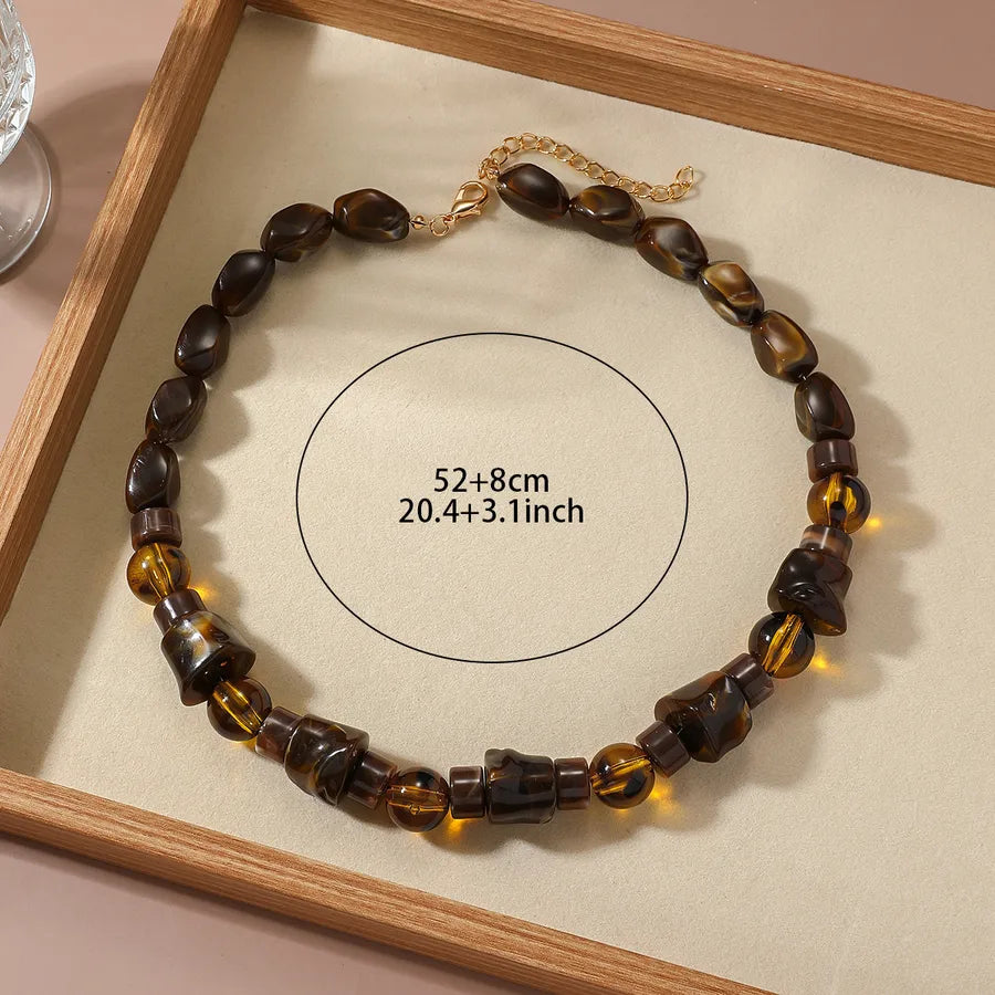 Women's Geometric Necklace Irregular Acrylic Minimalist Design 4