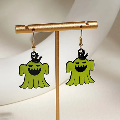 Women's Ghost Pendant Necklace and Earring Set Zinc Alloy 11