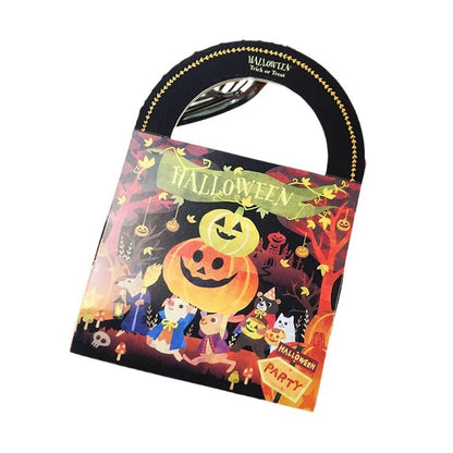 Halloween Candy Bag Handheld Paper Gift Wrapping Box Spooky Design 5