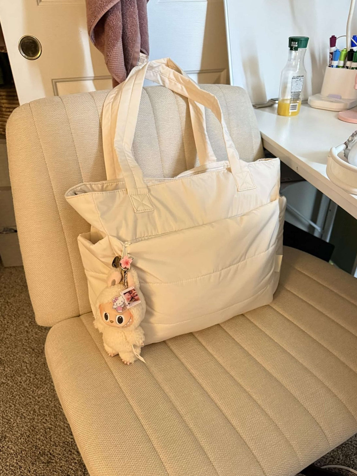 Women's Quilted Puffer Tote Bag – product view 16