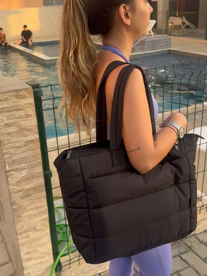 Women's Quilted Puffer Tote Bag – product view 15