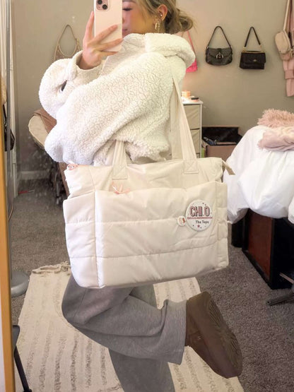 Women's Quilted Puffer Tote Bag – product view 10