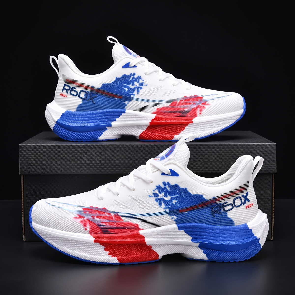 Men's Colour-Block Mesh Sneakers – product view | Hensley London