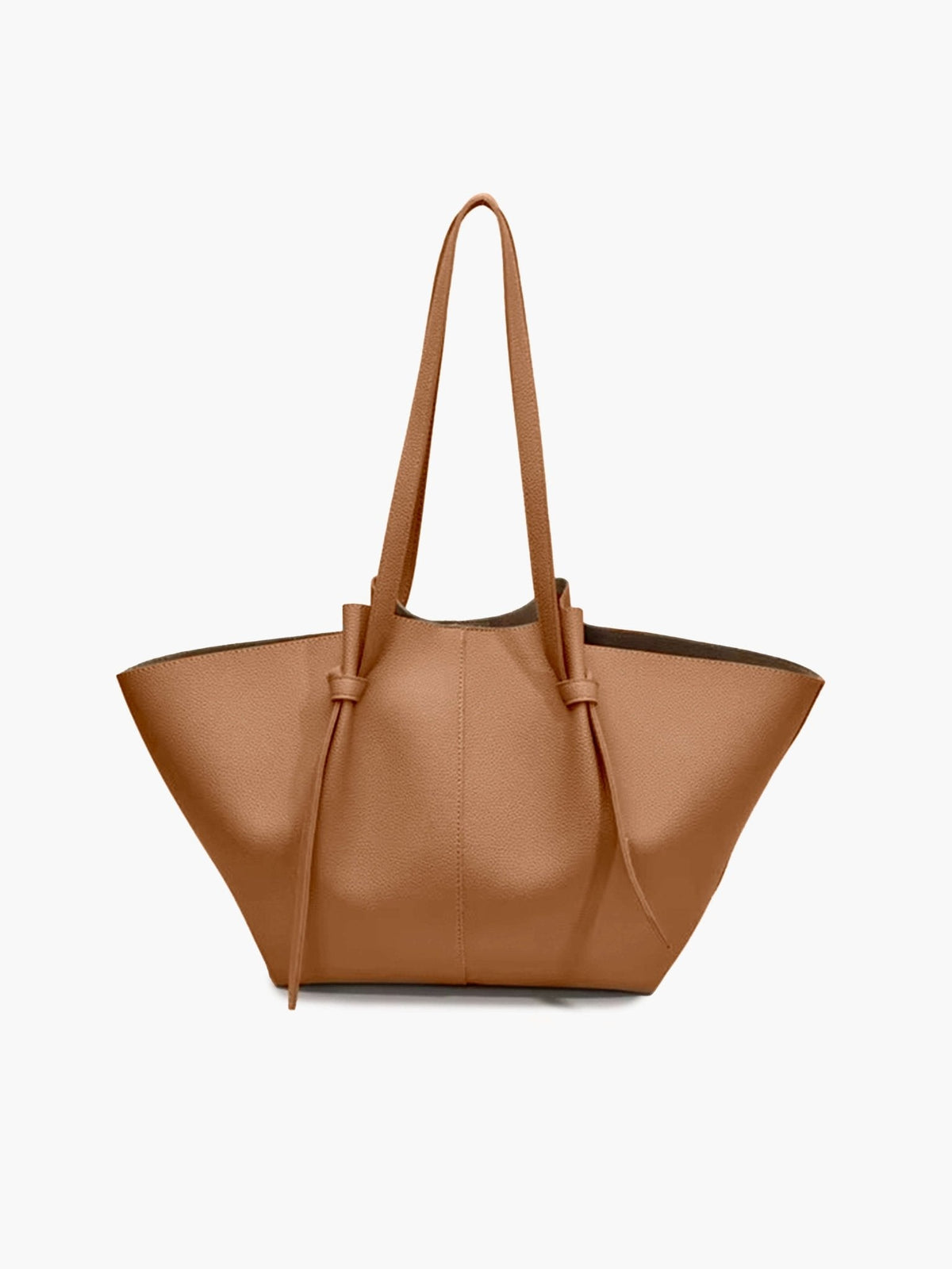 Women's Structured Faux Leather Shopper Tote Bag – Additional product view | Hensley London