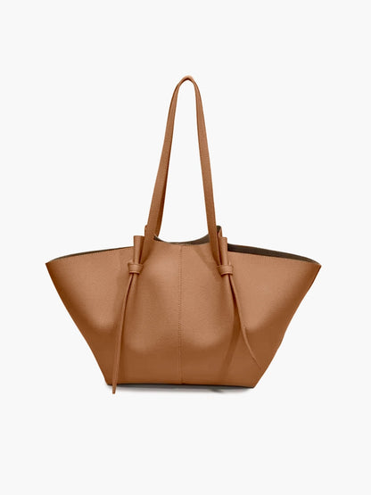Women's Structured Faux Leather Shopper Tote Bag – Additional product view | Hensley London