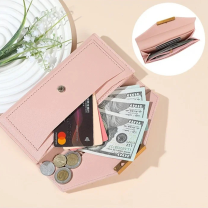 Women's Pebbled Envelope Clutch Wallet – Additional product view | Hensley London