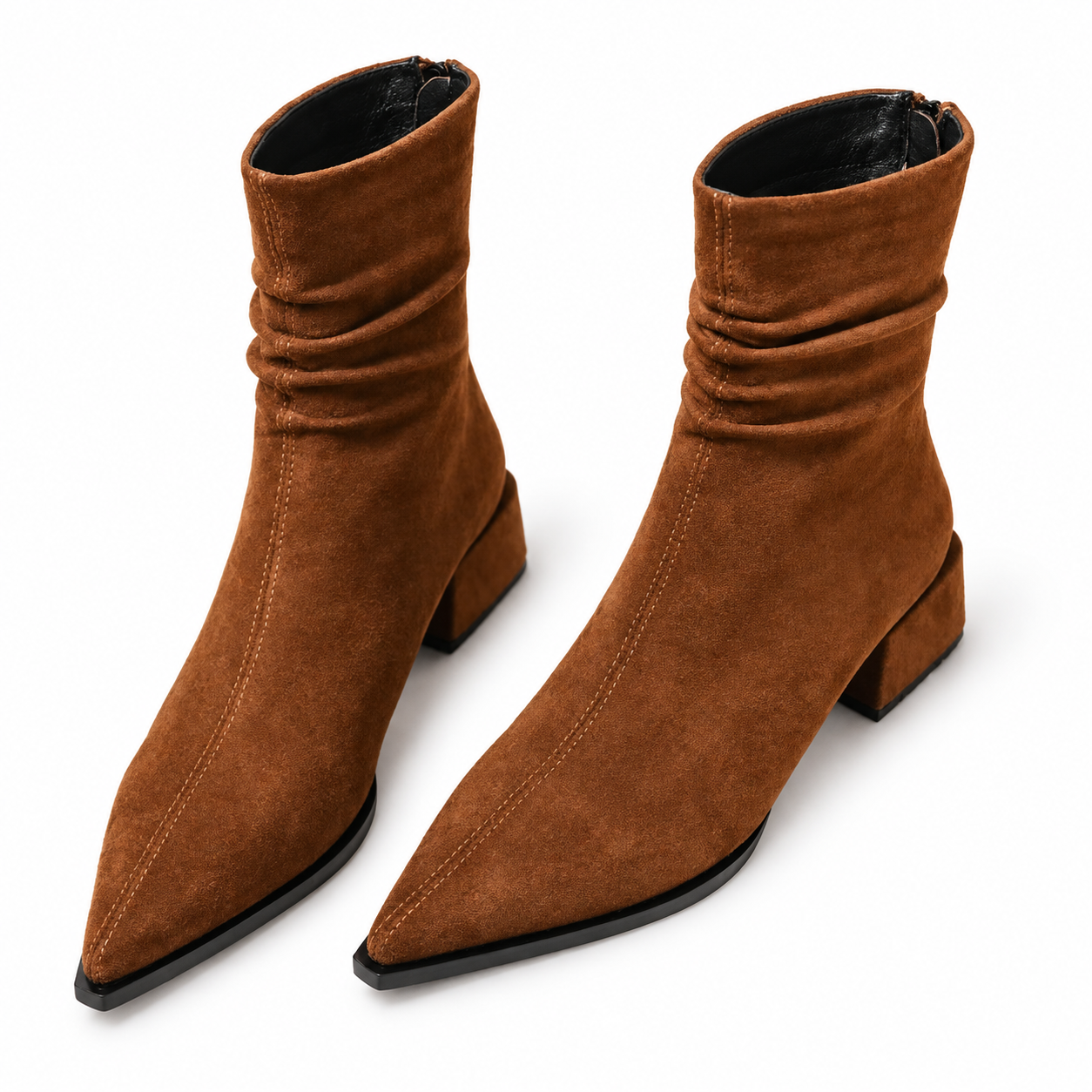 Women's Pointed-Toe Slouch Ankle Boots - primary product view | Hensley London