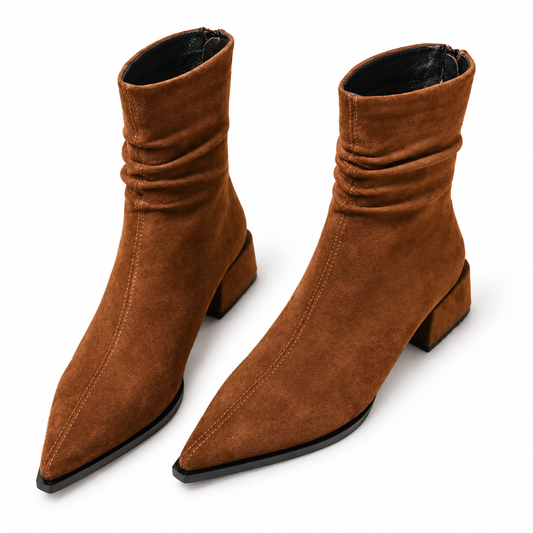 Women's Pointed-Toe Slouch Ankle Boots - primary product view | Hensley London